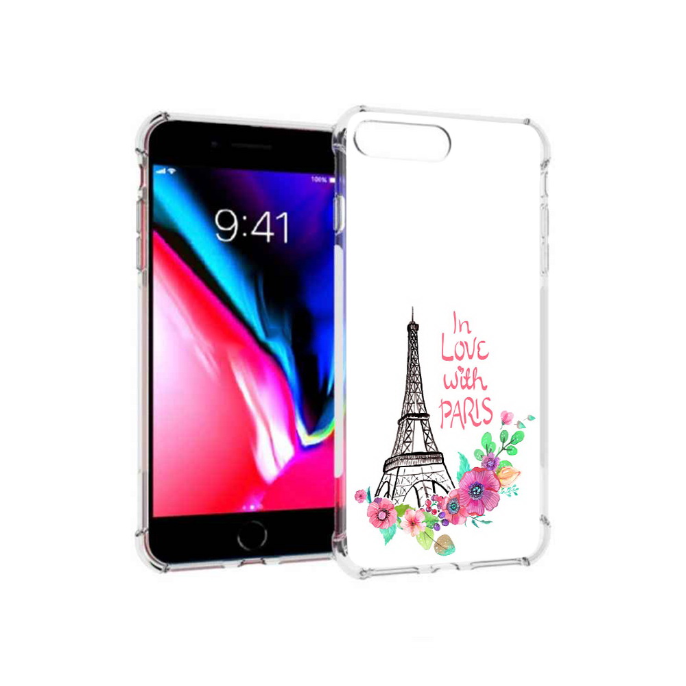 

Чехол MyPads Tocco для Apple iPhone 8 Plus любимый париж (PT70866.609.452), Прозрачный, Tocco