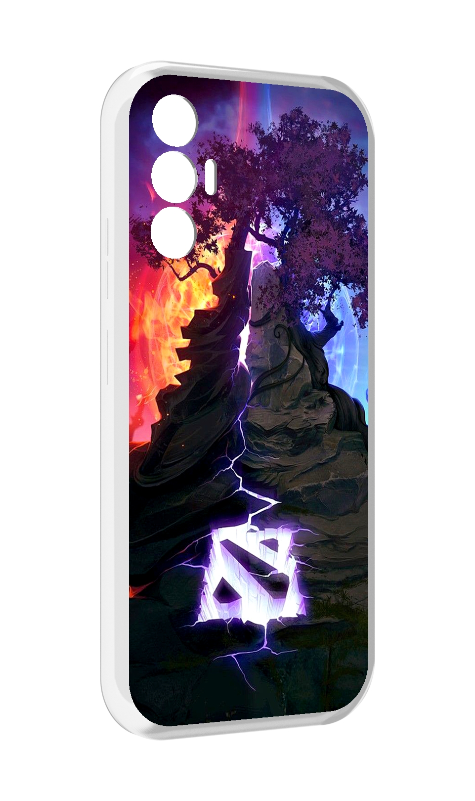 

Чехол MyPads dota 2 логотип для Tecno Pova 3, Прозрачный, Tocco
