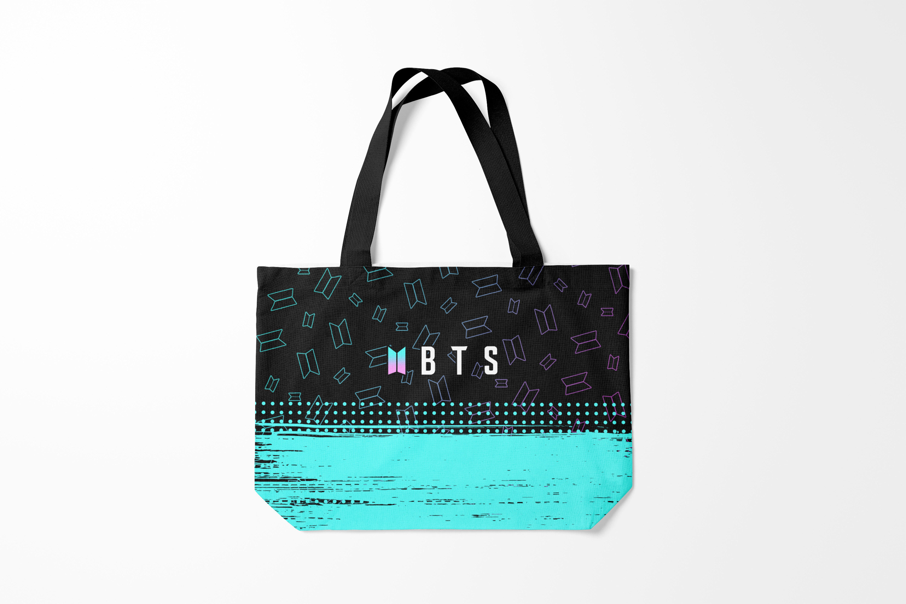 

Сумка шoппер унисекс Burnettie BTS БТС, черный, BTS БТС