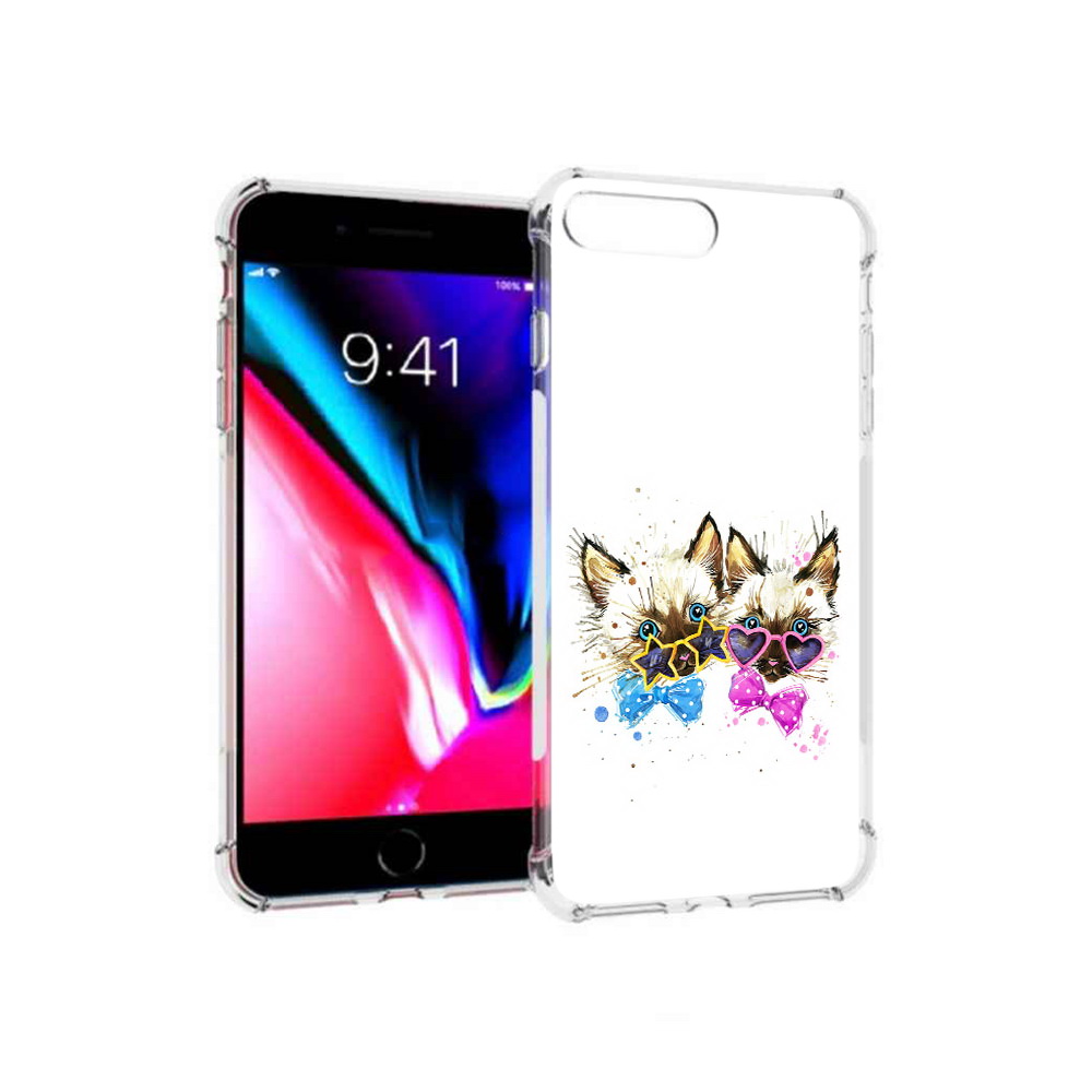 

Чехол MyPads Tocco для Apple iPhone 8 Plus милые котята (PT70866.609.474), Прозрачный, Tocco