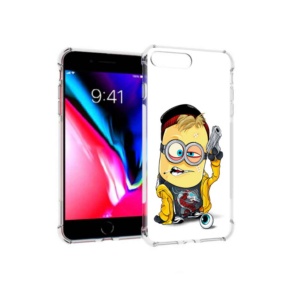 

Чехол MyPads Tocco для Apple iPhone 8 Plus миньон бандит (PT70866.609.475), Прозрачный, Tocco