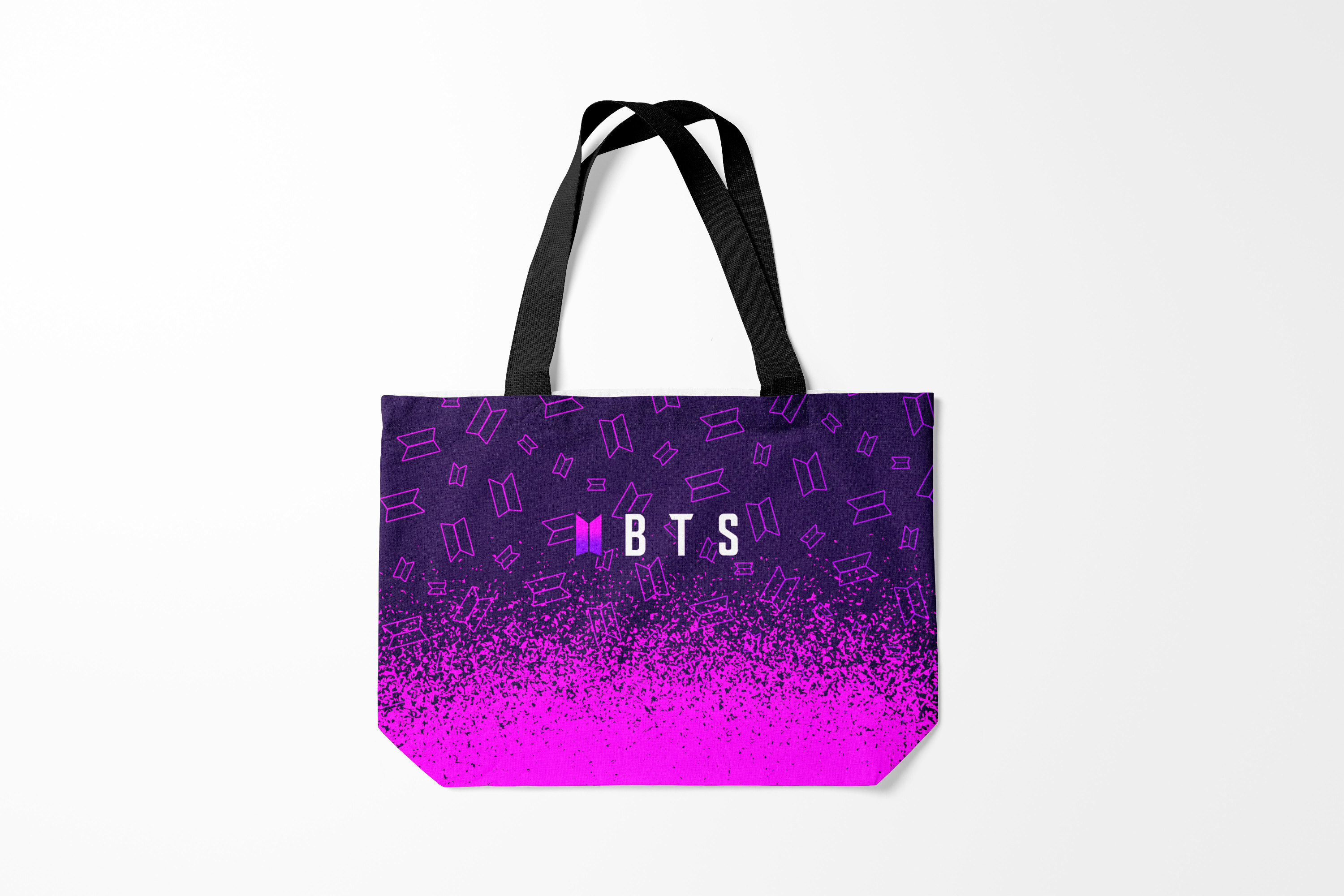 

Сумка шoппер унисекс Burnettie BTS БТС, черный, BTS БТС