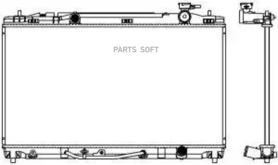 

34618506SAK_радиатор системы охлаждения!\ Toyota Camry 2.4 07>