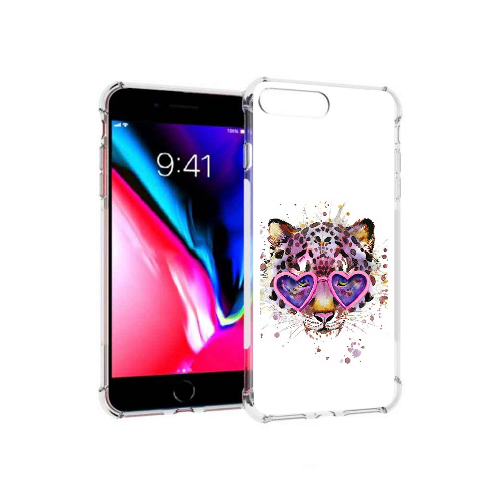 

Чехол MyPads Tocco для Apple iPhone 8 Plus модный леопард (PT70866.609.480), Прозрачный, Tocco