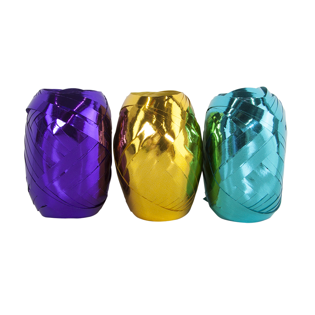 Лента Дон Баллон, 6231047, Роскошный микс золото фиолетовый бирюзовый 3 шт