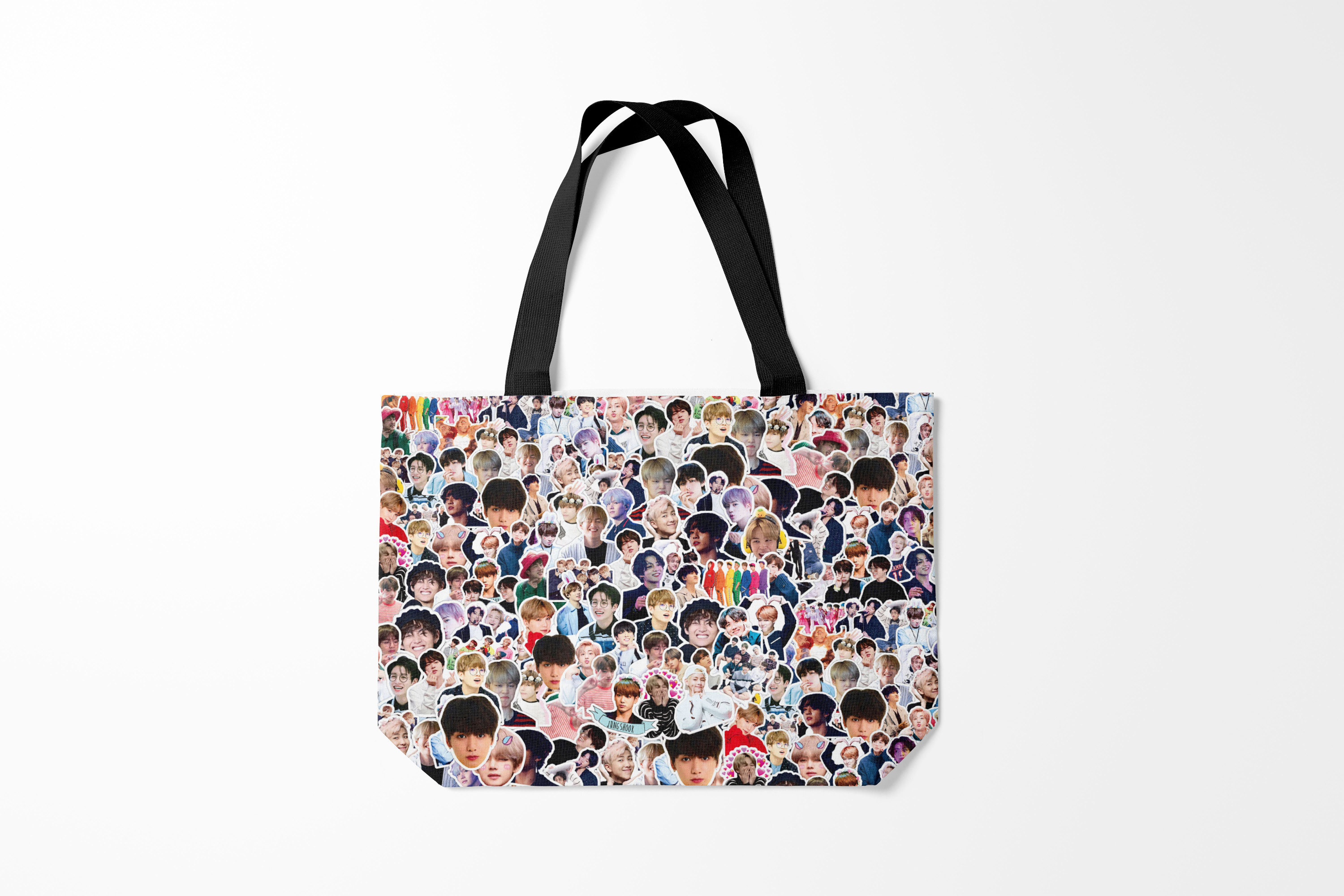 

Сумка шoппер унисекс Burnettie BTS Sticker Bombing, разноцветный, BTS Sticker Bombing