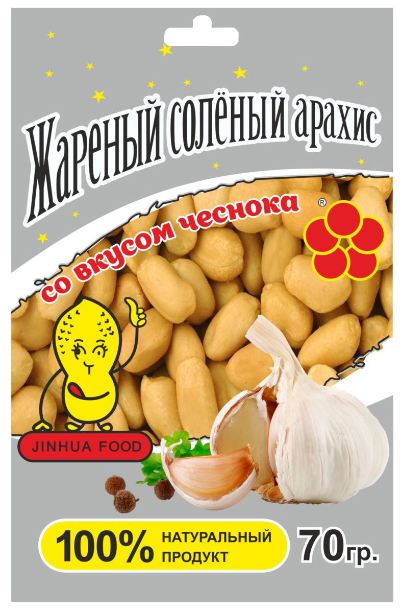 

Арахис Jinhua food жареный со вкусом чеснока 70 г