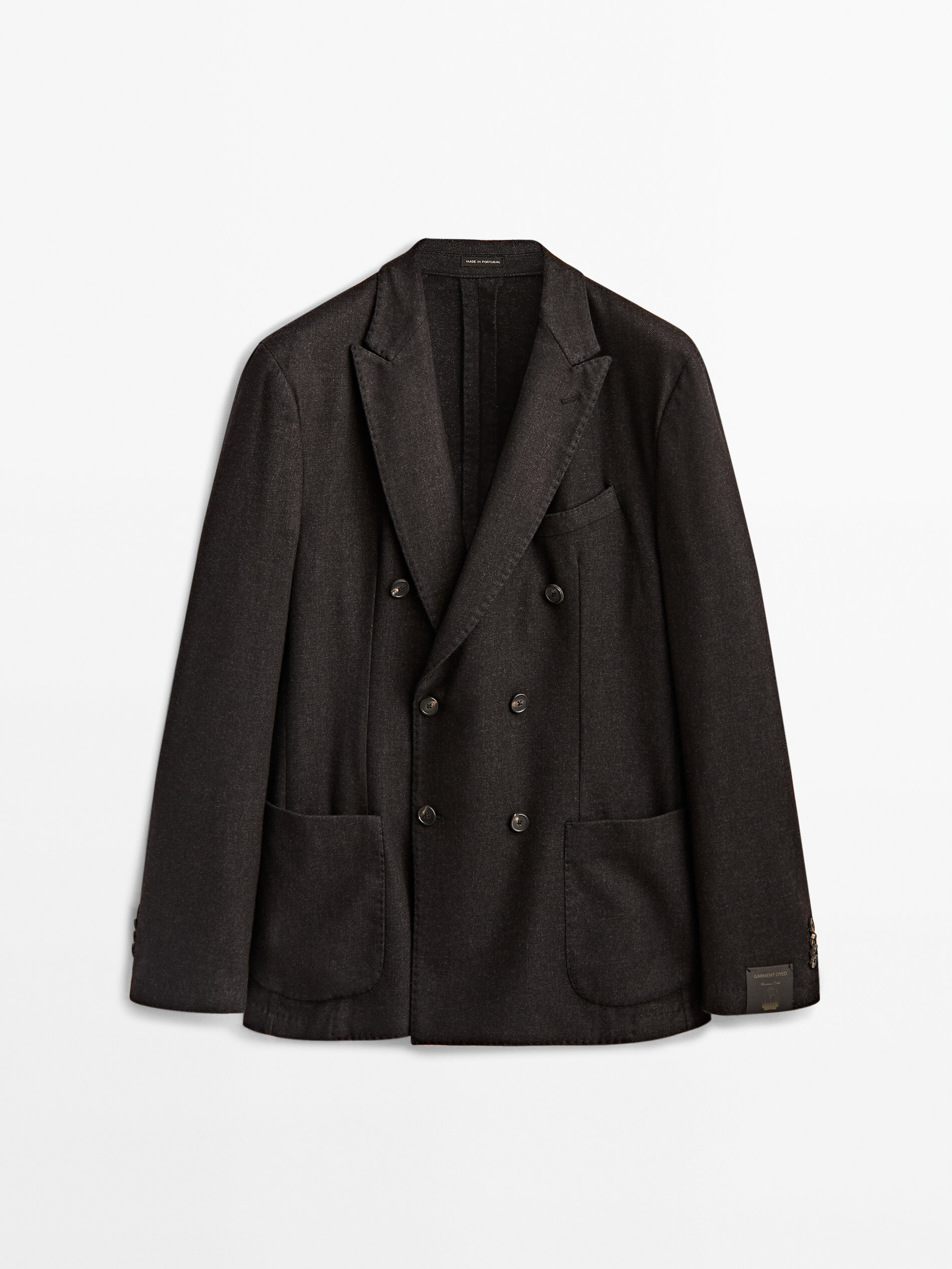 

Блейзер мужской Massimo Dutti 02032104401 синий 52 RU, 02032104401