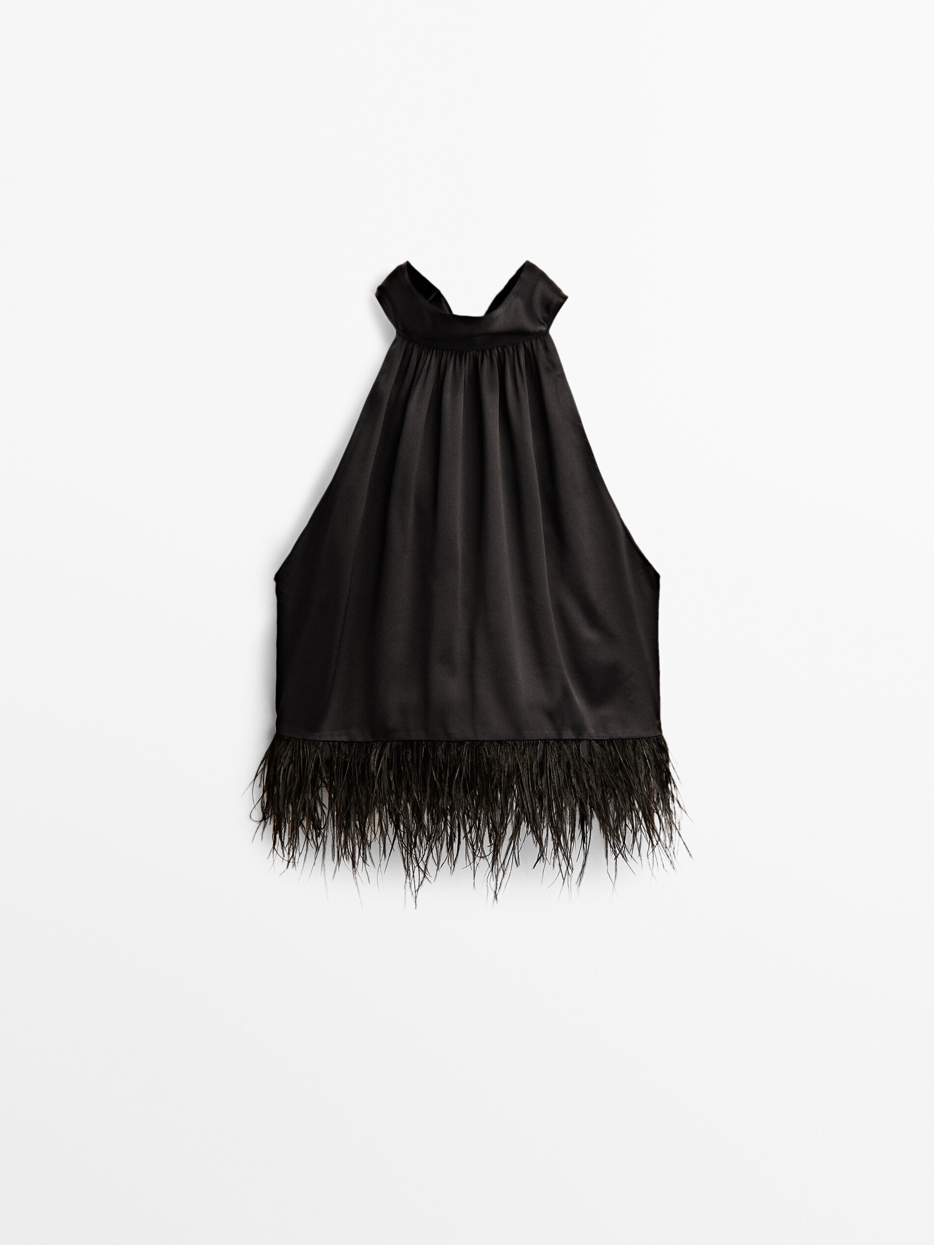 

Топ женский Massimo Dutti 09006952800 черный S, 09006952800