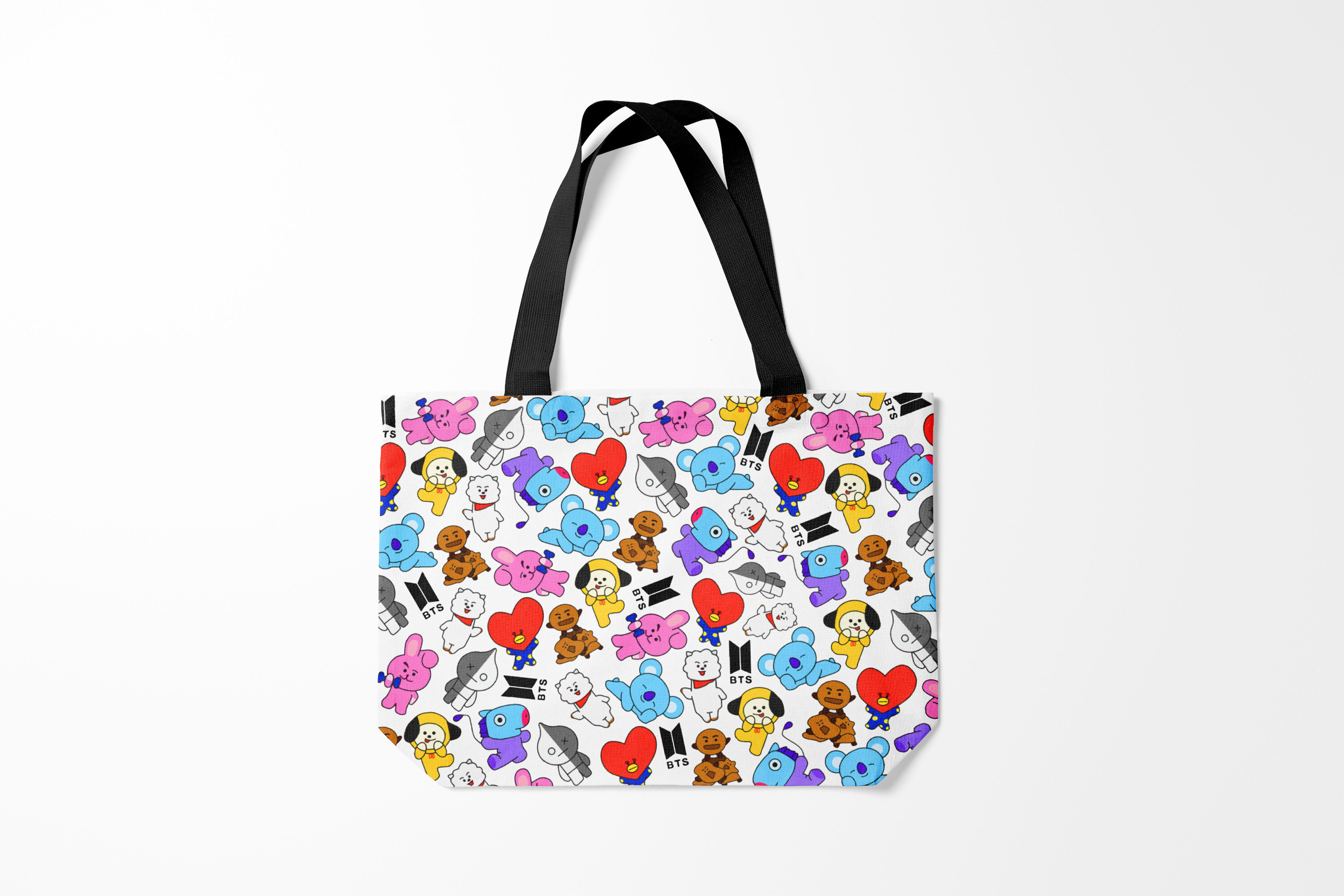 

Сумка шoппер унисекс Burnettie BTS BT21, белый, BTS BT21