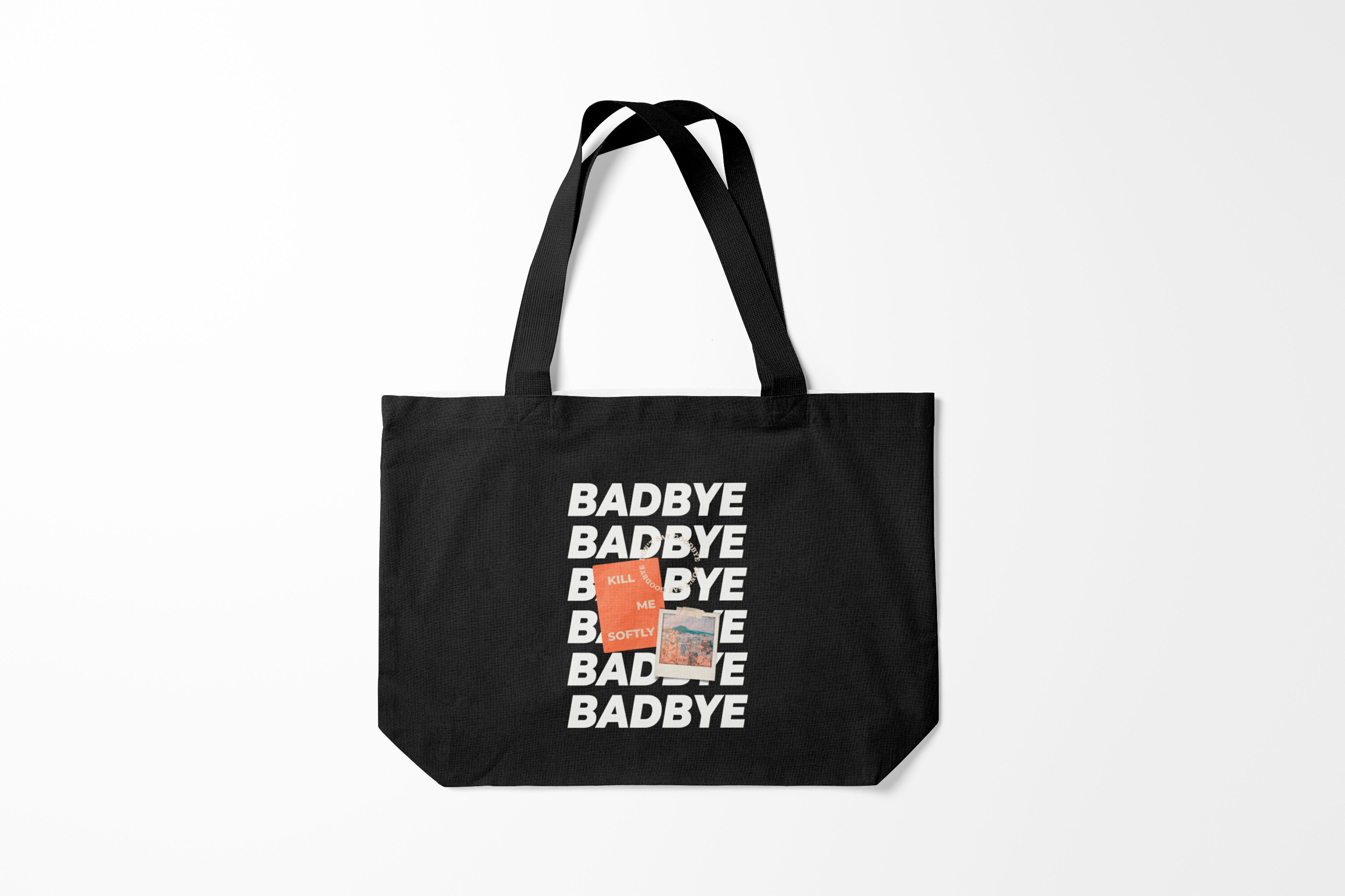 

Сумка шoппер унисекс Burnettie BTS Badbye, черный, BTS Badbye