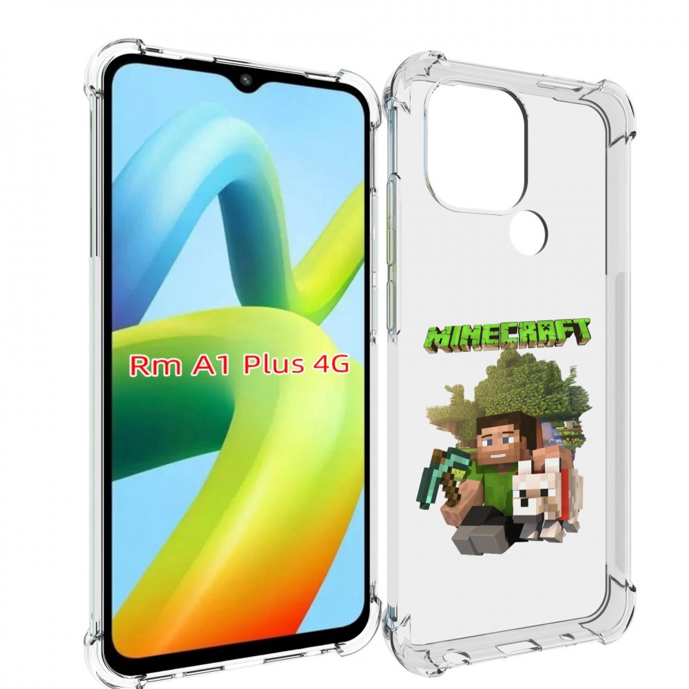 Чехол MyPads Майнкрафт детский для Xiaomi Redmi A1 Plus +