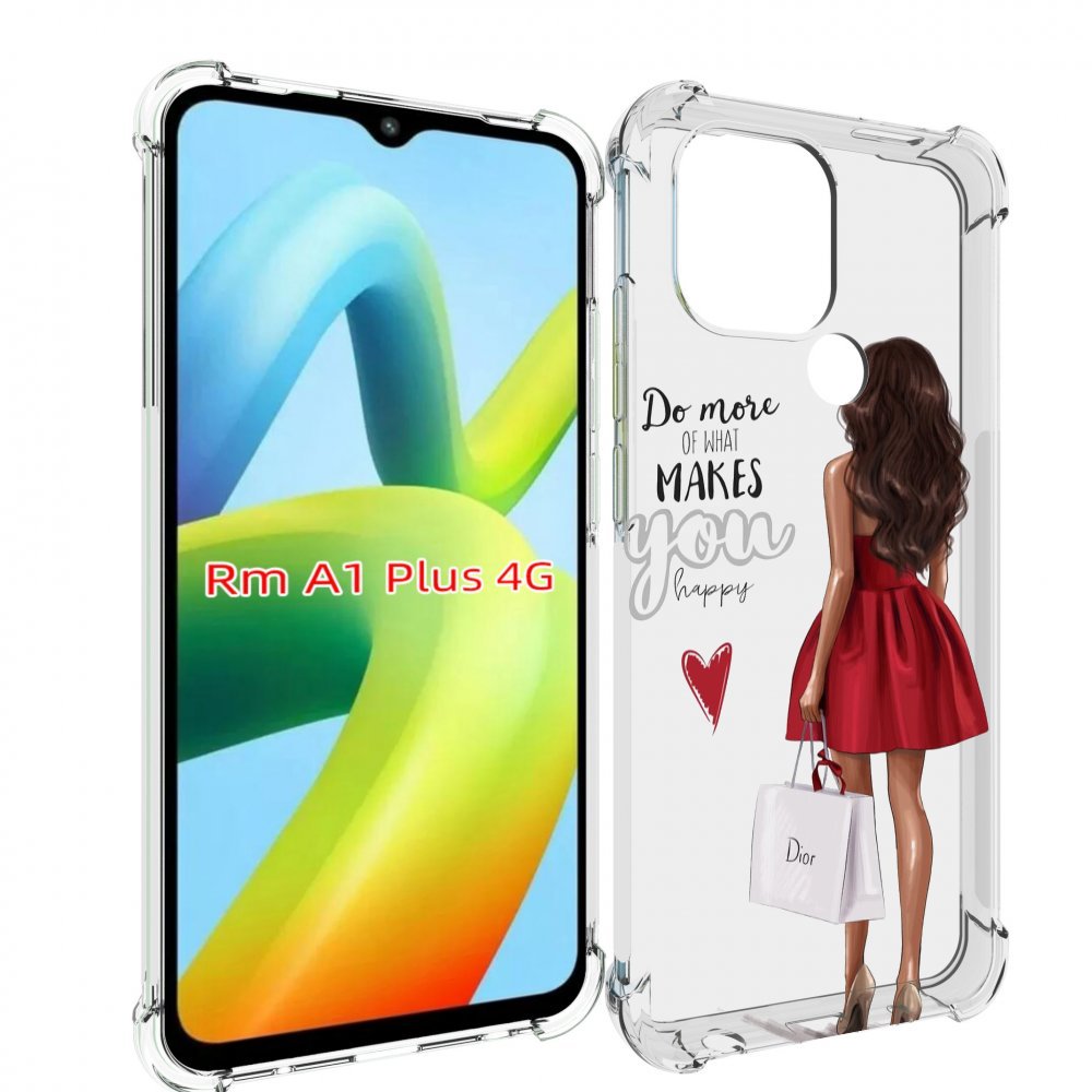 

Чехол MyPads Маленькие-радости женский для Xiaomi Redmi A1 Plus +, Прозрачный, Tocco