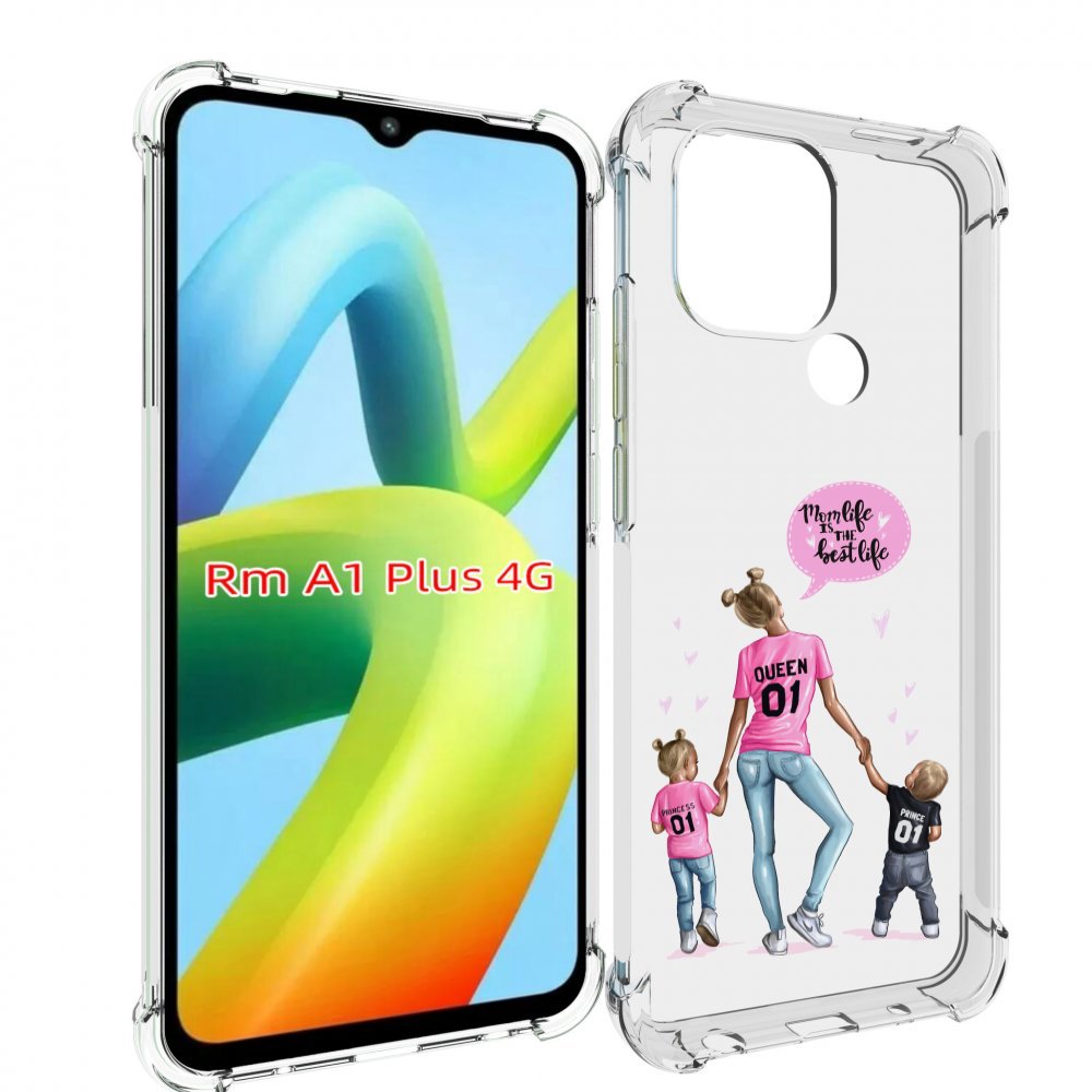 

Чехол MyPads Мама-королева женский для Xiaomi Redmi A1 Plus +, Прозрачный, Tocco