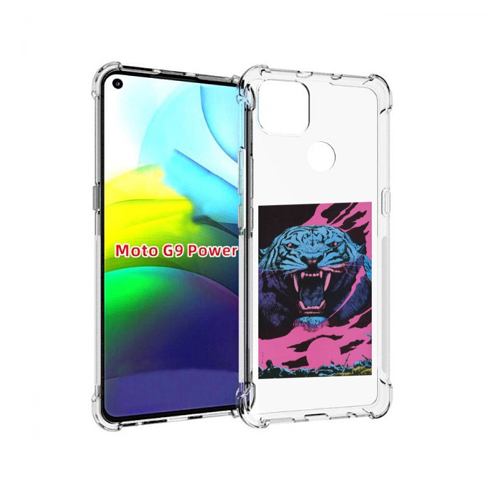

Чехол MyPads лев с розовыми зубами для Motorola Moto G9 Power, Прозрачный, Tocco