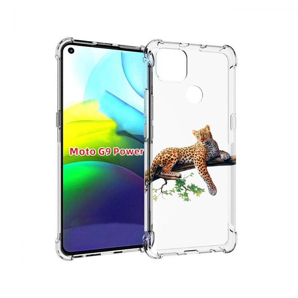 

Чехол MyPads леопард-на-дереве детский для Motorola Moto G9 Power, Прозрачный, Tocco