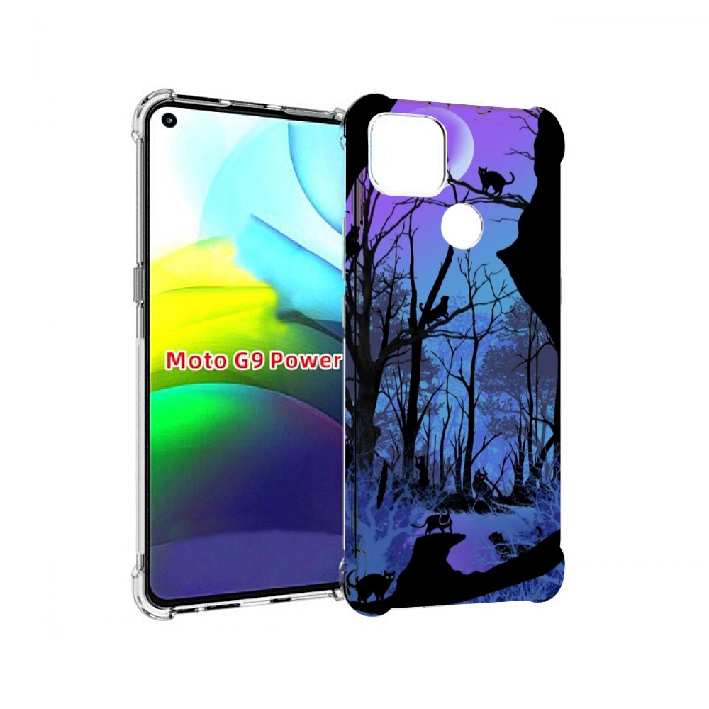 

Чехол MyPads лес внутри кота для Motorola Moto G9 Power, Прозрачный, Tocco