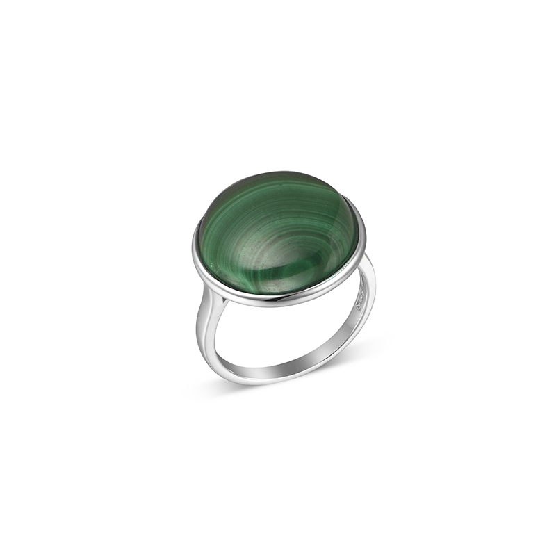 

Кольцо из серебра р. 17,5 Balex Jewellery 1432930180, малахит, 1432930180
