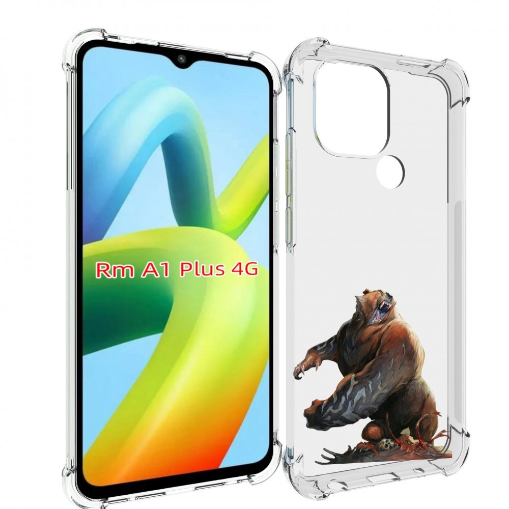 

Чехол MyPads Медведь-жестокий для Xiaomi Redmi A1 Plus +, Прозрачный, Tocco