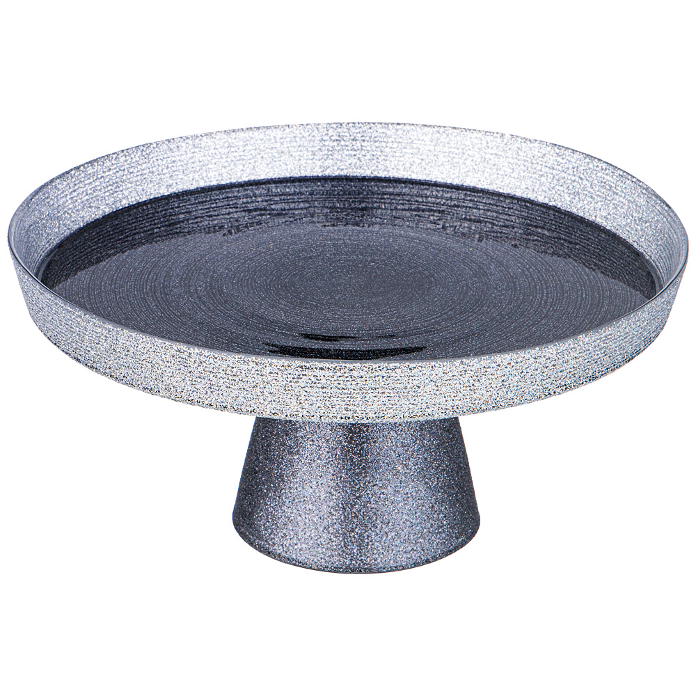 

Блюдо на ножке Akcam Miracle black silver 21 см