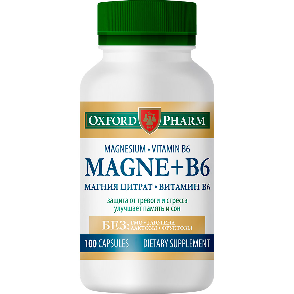 

Магний В6 OXFORD PHARM, капсулы, 100 шт