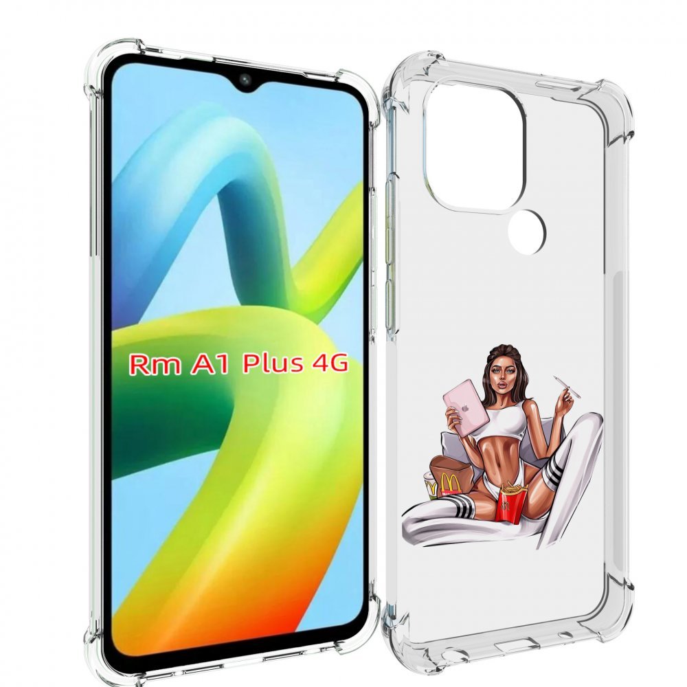 

Чехол MyPads Модная-иллюстрация-девушки женский для Xiaomi Redmi A1 Plus +, Прозрачный, Tocco
