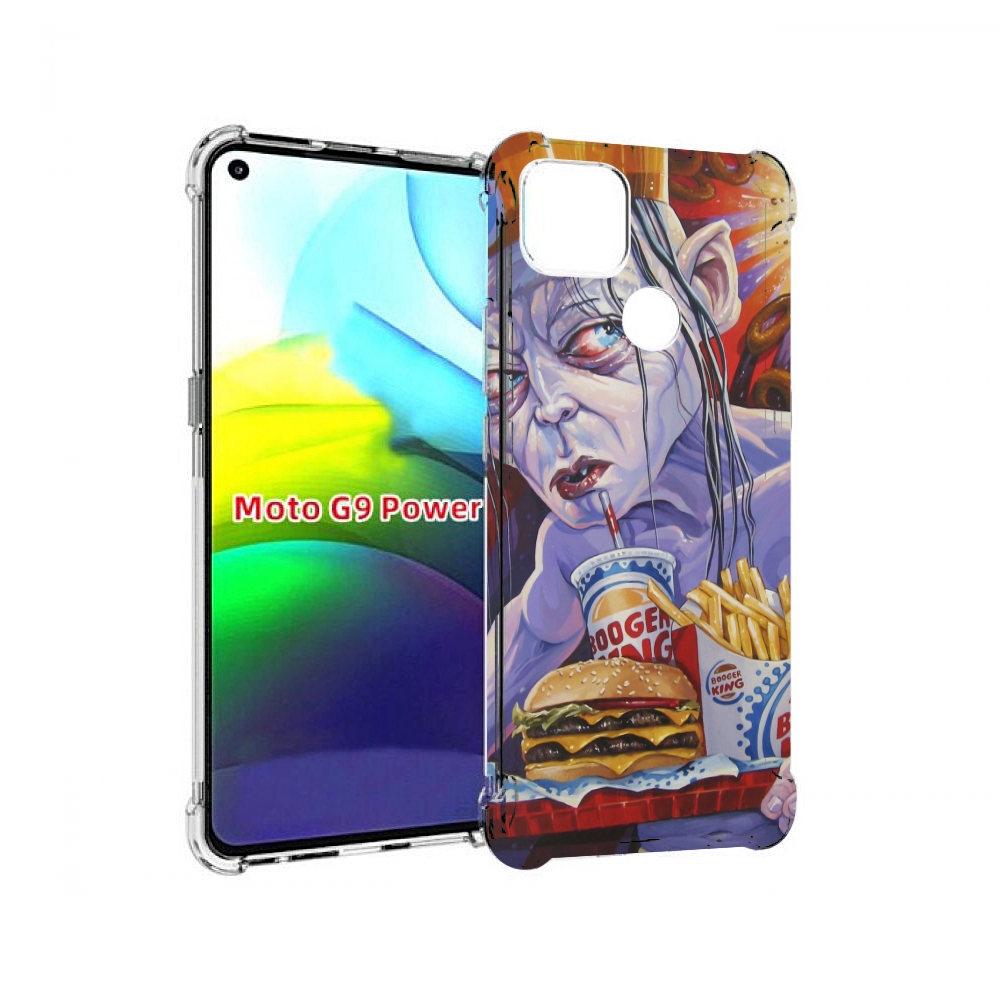 

Чехол MyPads любитель бургер кинга для Motorola Moto G9 Power, Прозрачный, Tocco