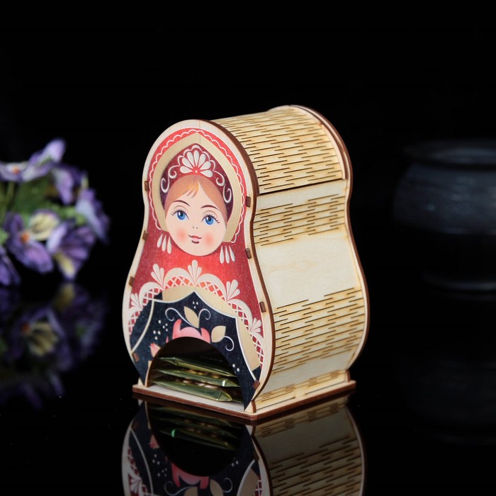 

Чайный домик "Матрёшка" с УФ печатью, 10х10,5х16см