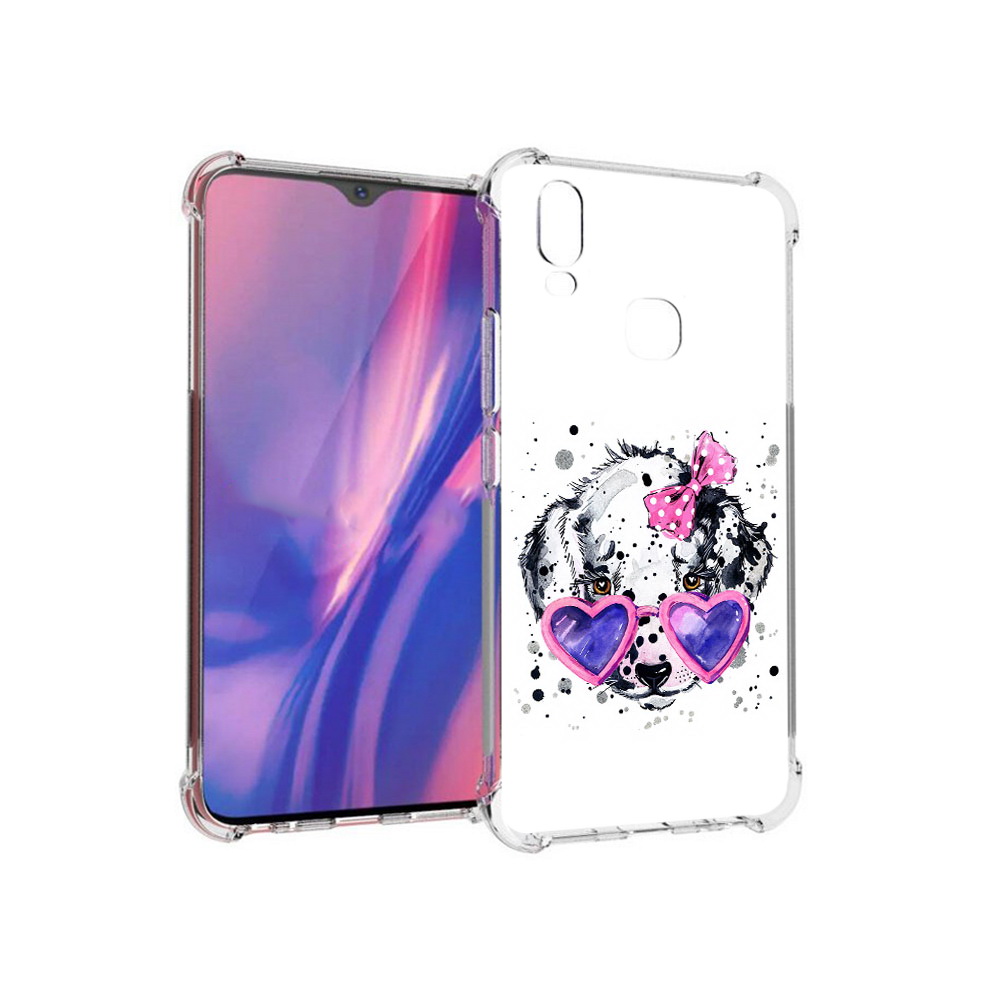 

Чехол MyPads Tocco для Vivo Y11 долматинец в очках (PT144890.422.337), Прозрачный, Tocco