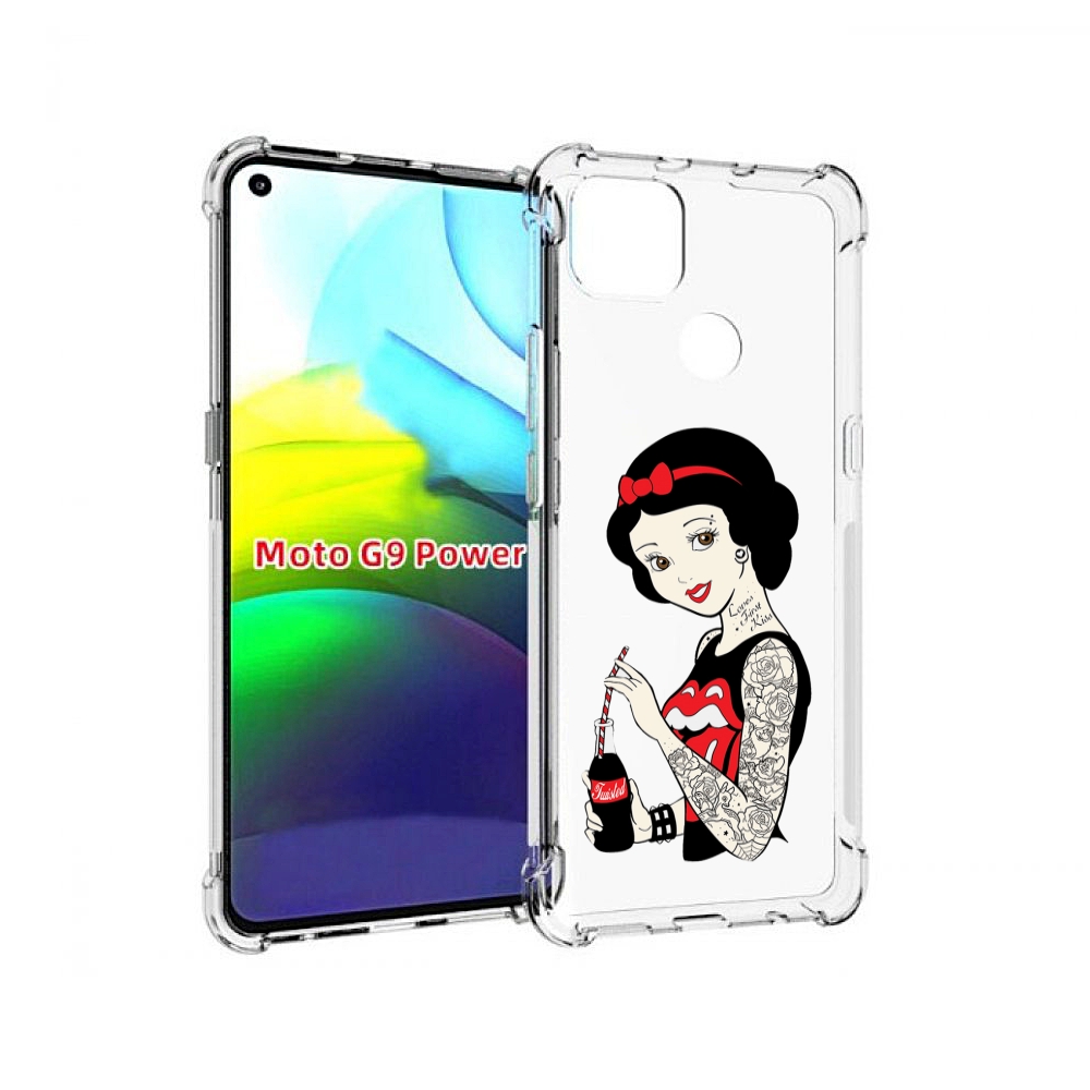 

Чехол MyPads любительница-колы женский для Motorola Moto G9 Power, Прозрачный, Tocco