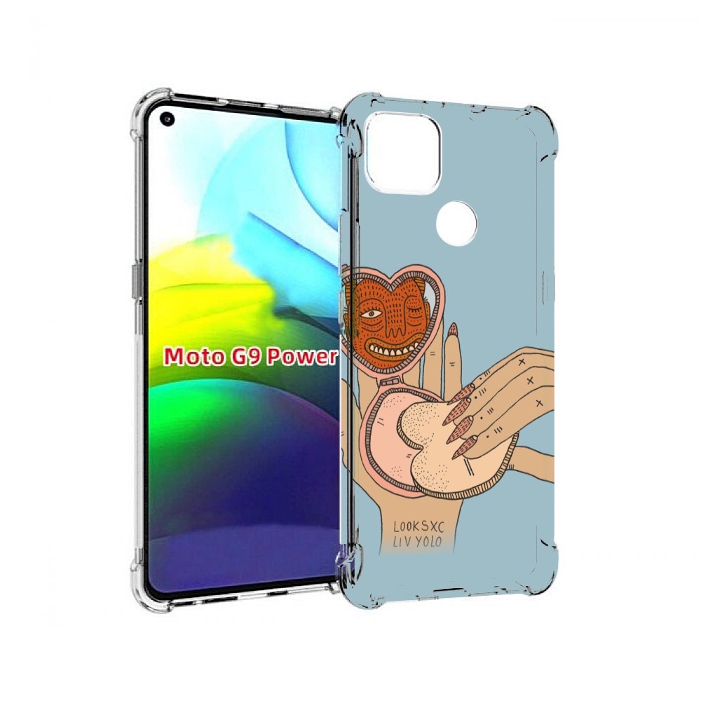 

Чехол MyPads макияж картинка женский для Motorola Moto G9 Power, Прозрачный, Tocco