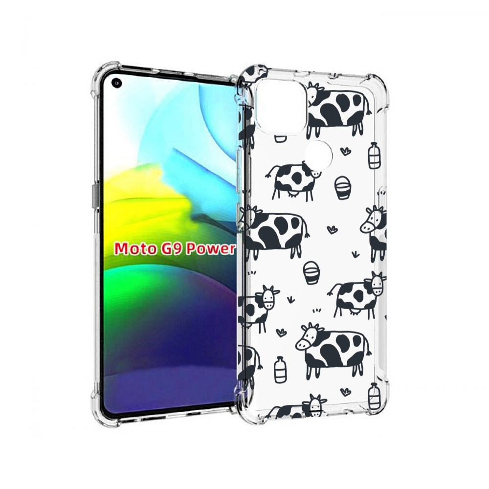 

Чехол MyPads маленькие-коровки для Motorola Moto G9 Power, Прозрачный, Tocco