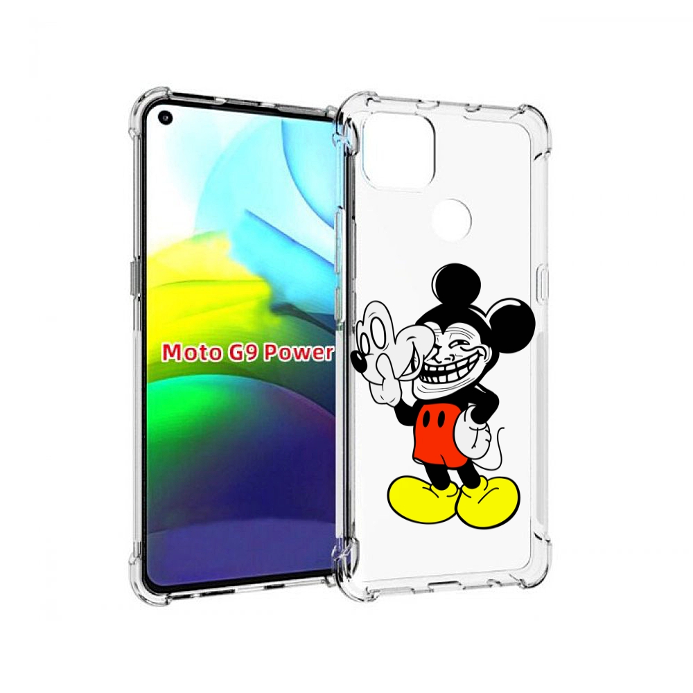 

Чехол MyPads микки-маус-троллер для Motorola Moto G9 Power, Прозрачный, Tocco