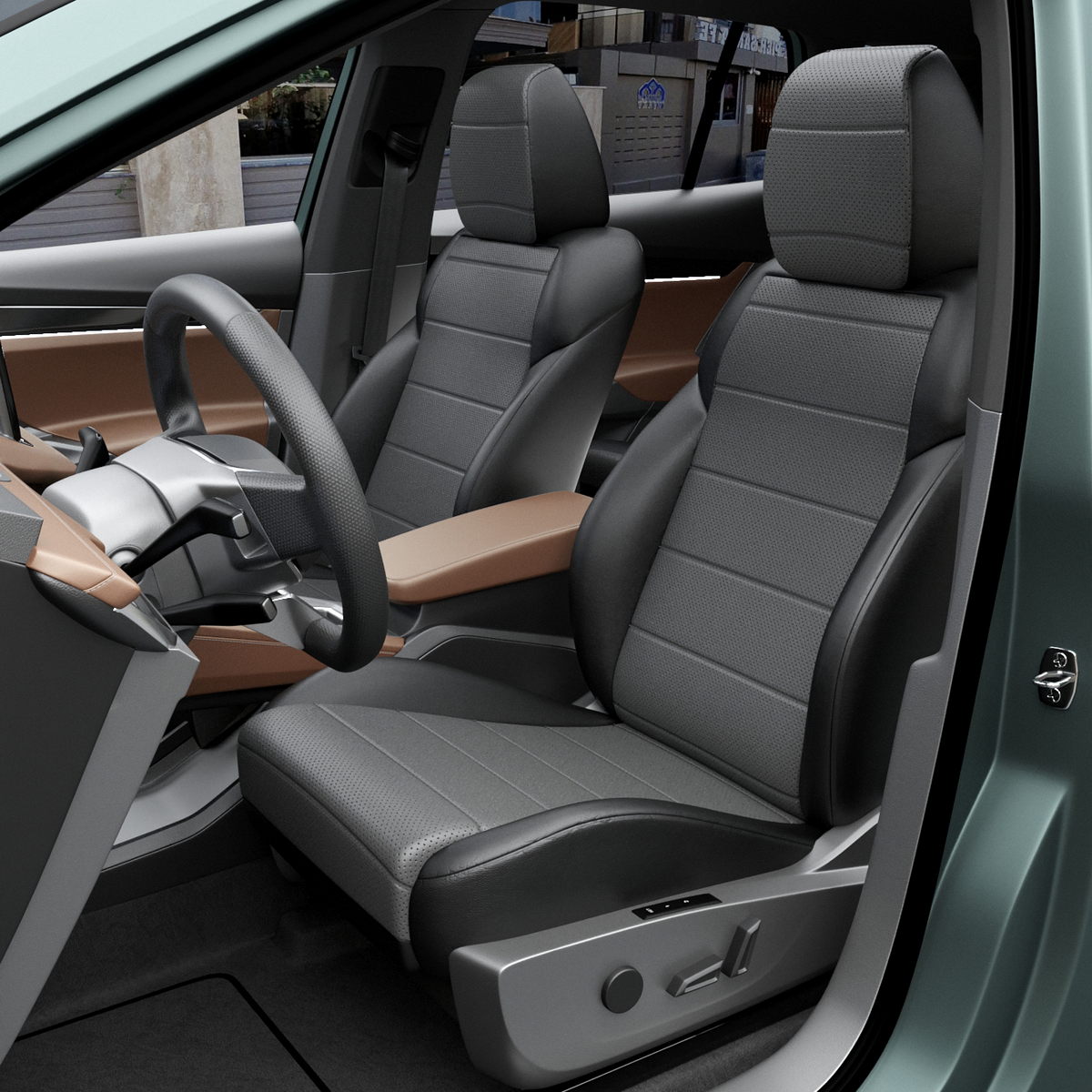 

Чехлы Automobiler для Volkswagen Polo, Серый;черный, 847
