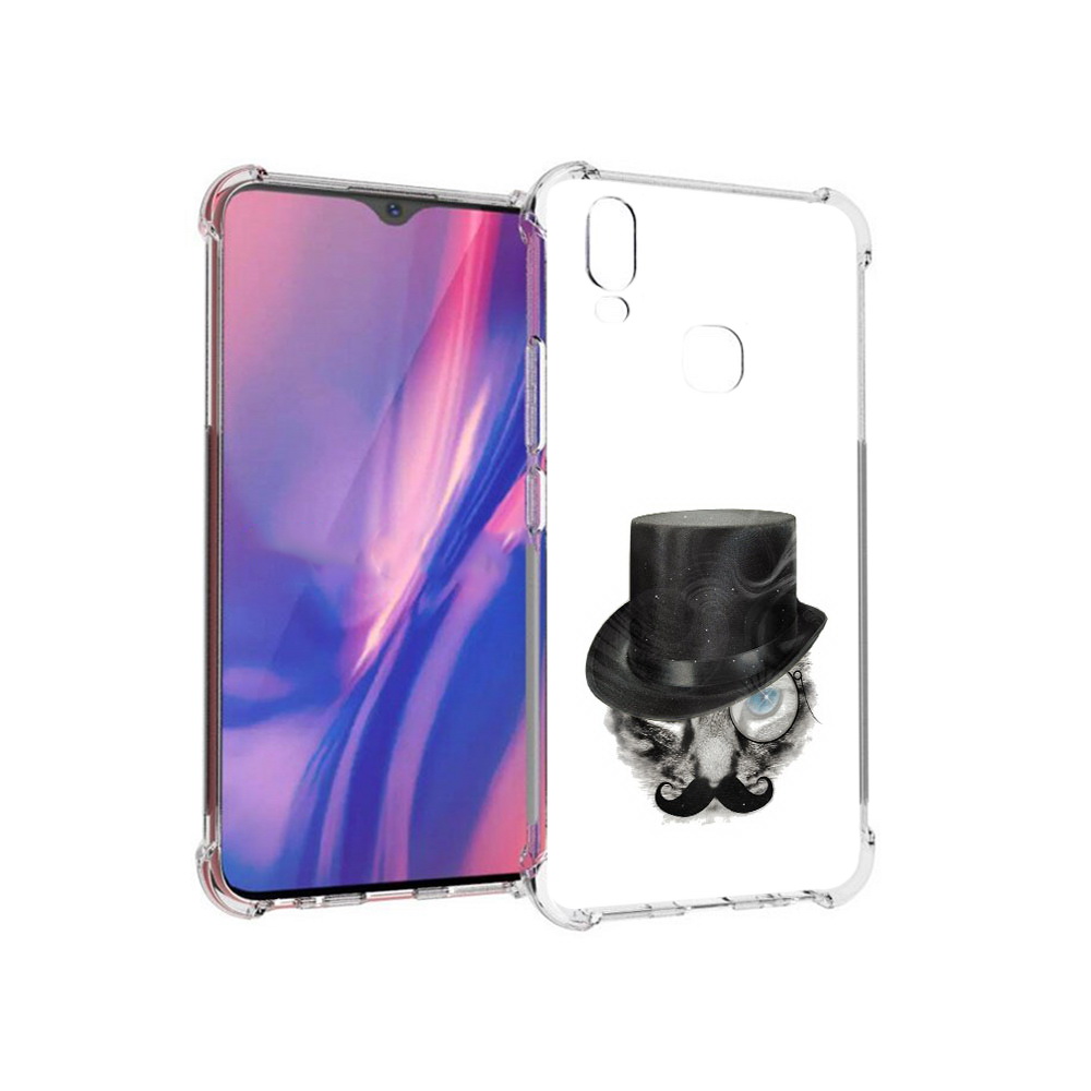 

Чехол MyPads Tocco для Vivo Y11 интелегентный кот (PT144890.422.378), Прозрачный, Tocco