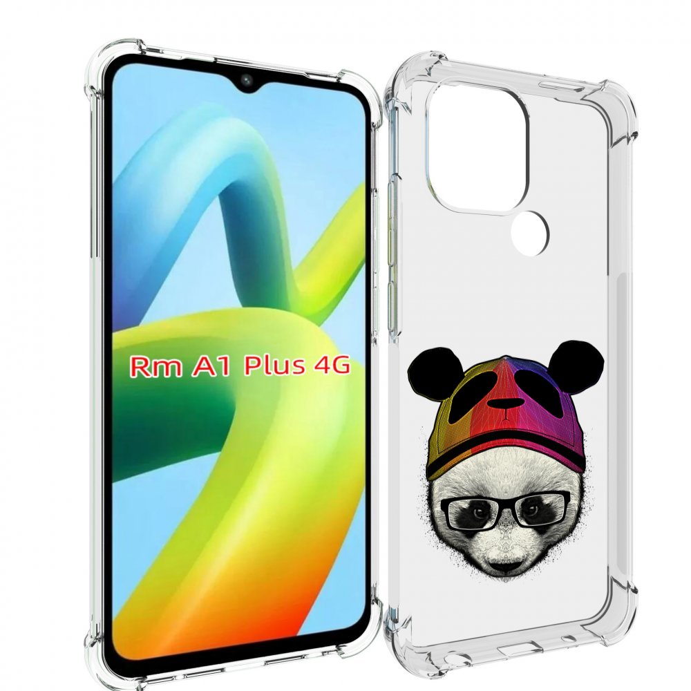 

Чехол MyPads Панда в шапке для Xiaomi Redmi A1 Plus +, Прозрачный, Tocco