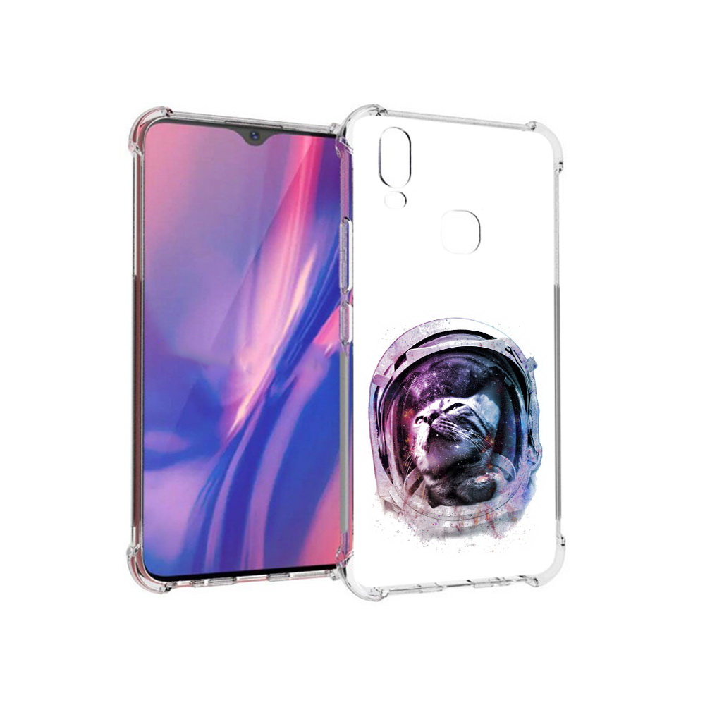 

Чехол MyPads Tocco для Vivo Y11 кот в шлеме (PT144890.422.396), Прозрачный, Tocco