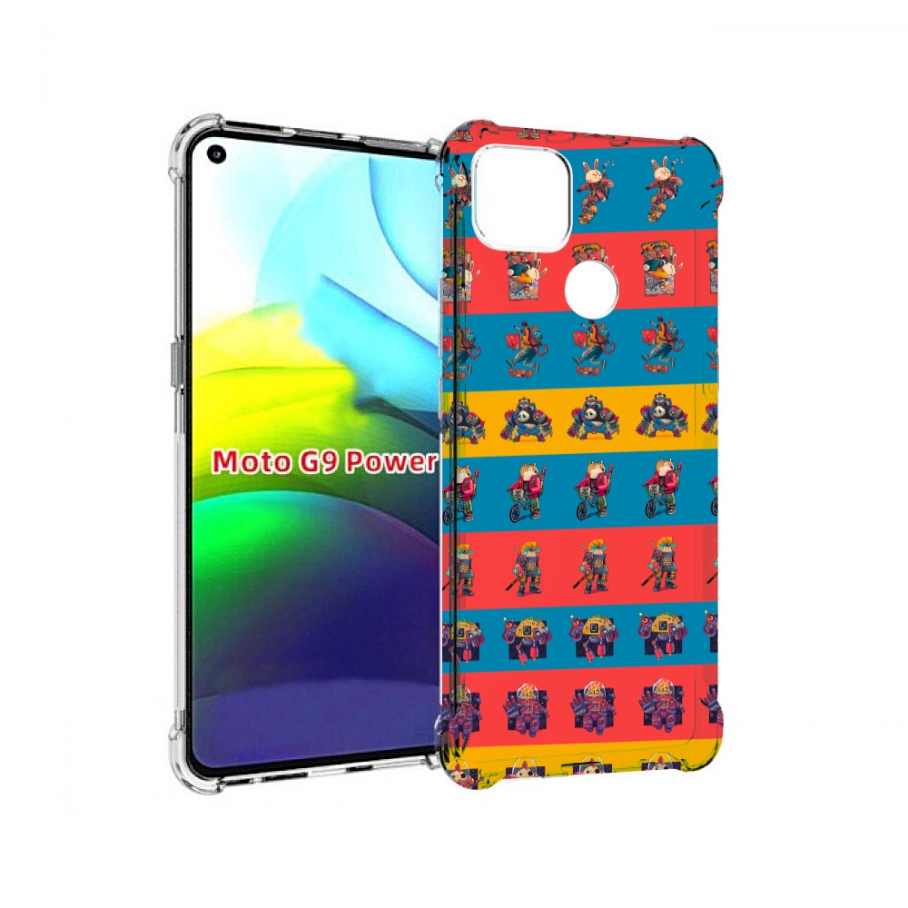 

Чехол MyPads много стикеров для Motorola Moto G9 Power, Прозрачный, Tocco