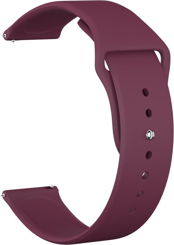 

Ремешок силиконовый Sport Band 22 для Elari KidPhone 4GR (Бордовый)