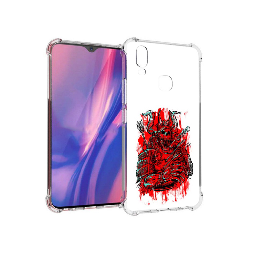 

Чехол MyPads Tocco для Vivo Y11 красный скелет воин (PT144890.422.413), Прозрачный, Tocco