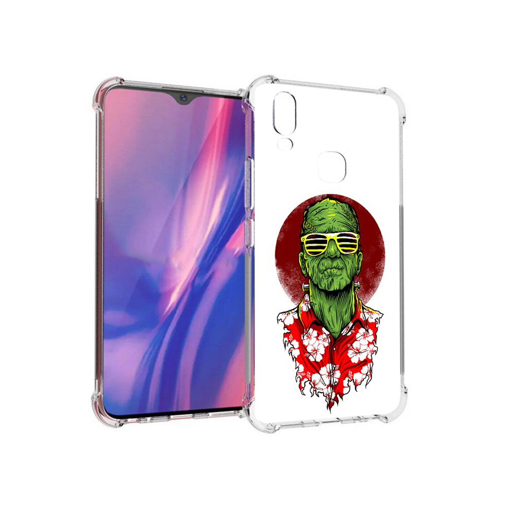 

Чехол MyPads Tocco для Vivo Y11 крутой зеленый мужчина в очках (PT144890.422.424), Прозрачный, Tocco