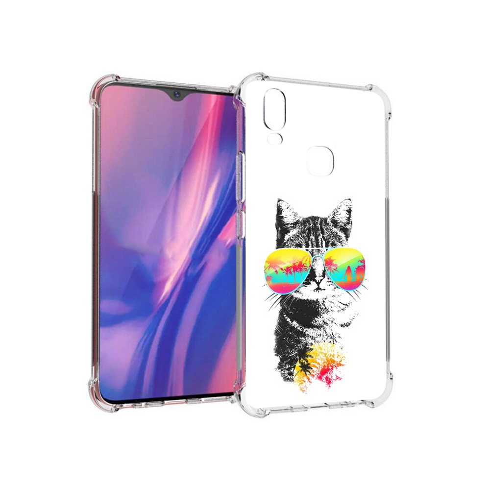 

Чехол MyPads Tocco для Vivo Y11 крутой кот (PT144890.422.425), Прозрачный, Tocco
