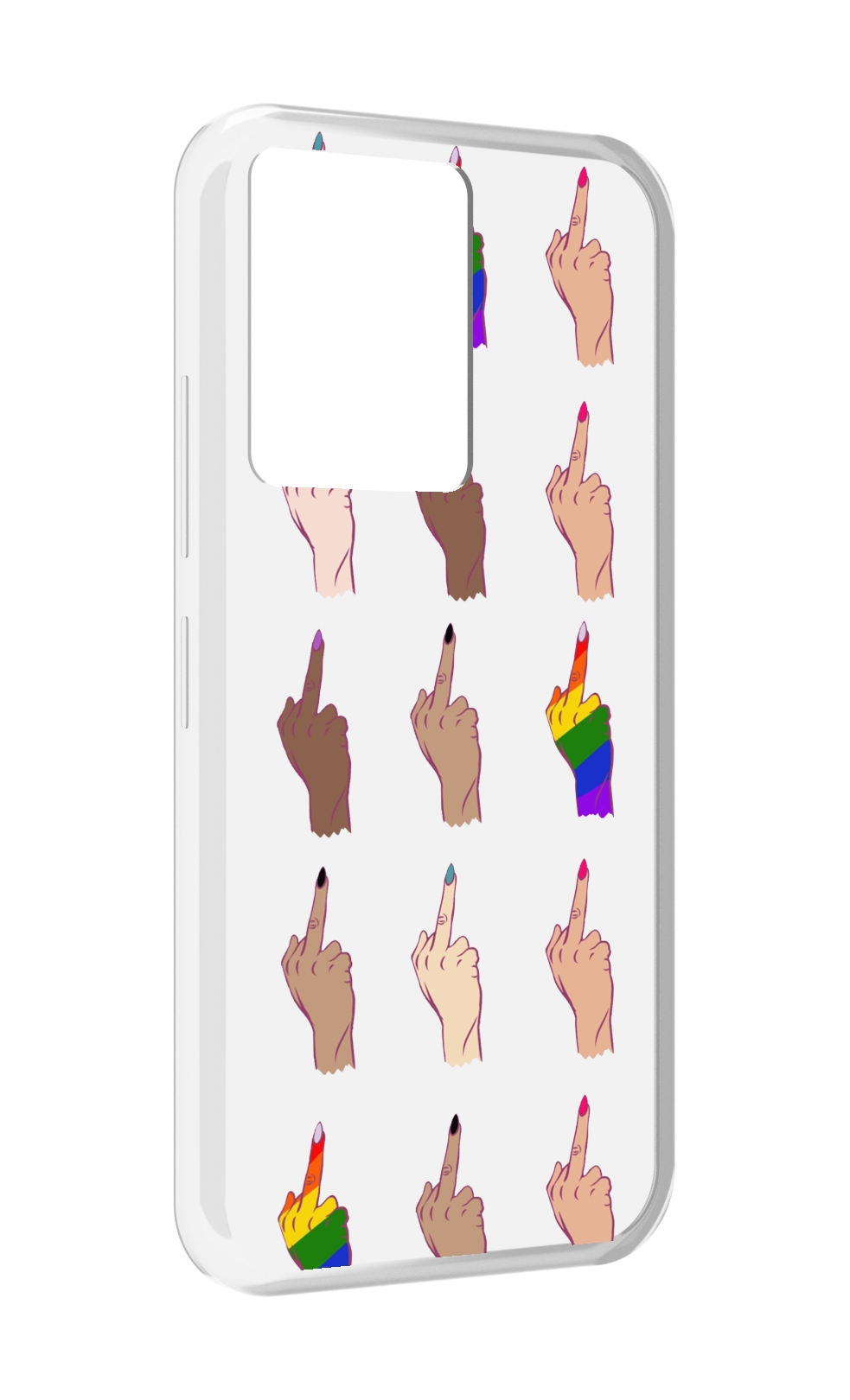 

Чехол MyPads разноцветные-руки для Infinix Note 12 5G X671 / Note 12 Pro 5G, Прозрачный, Tocco