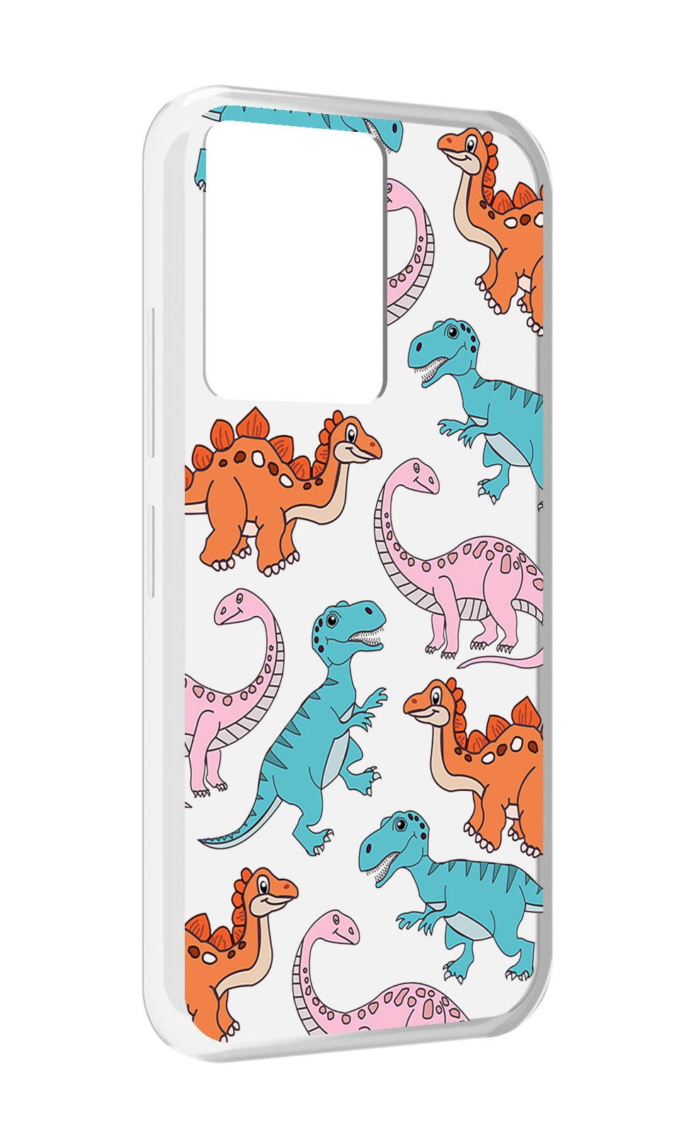 

Чехол MyPads разные-динозаврики для Infinix Note 12 5G X671 / Note 12 Pro 5G, Прозрачный, Tocco