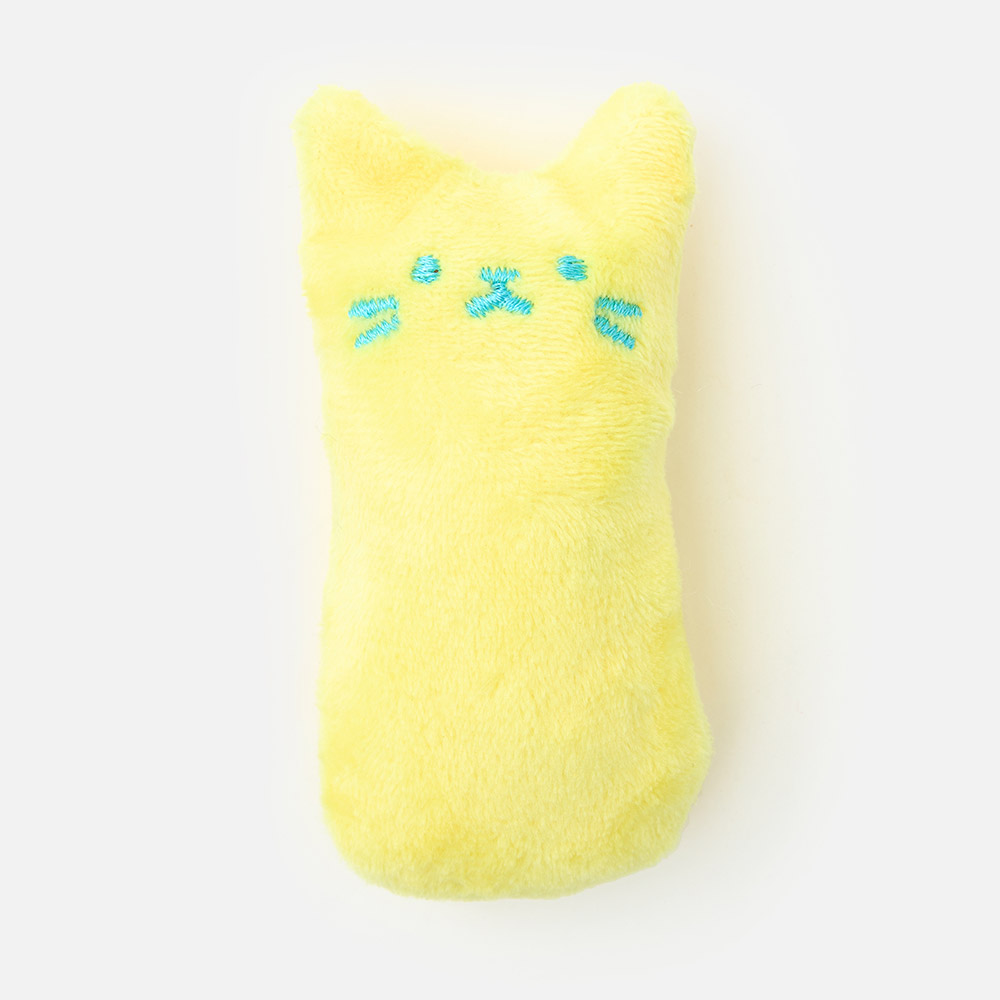 

Игрушка для собак Market Union, для грызения, мягкая, 10х4 см, желтая, 10х4