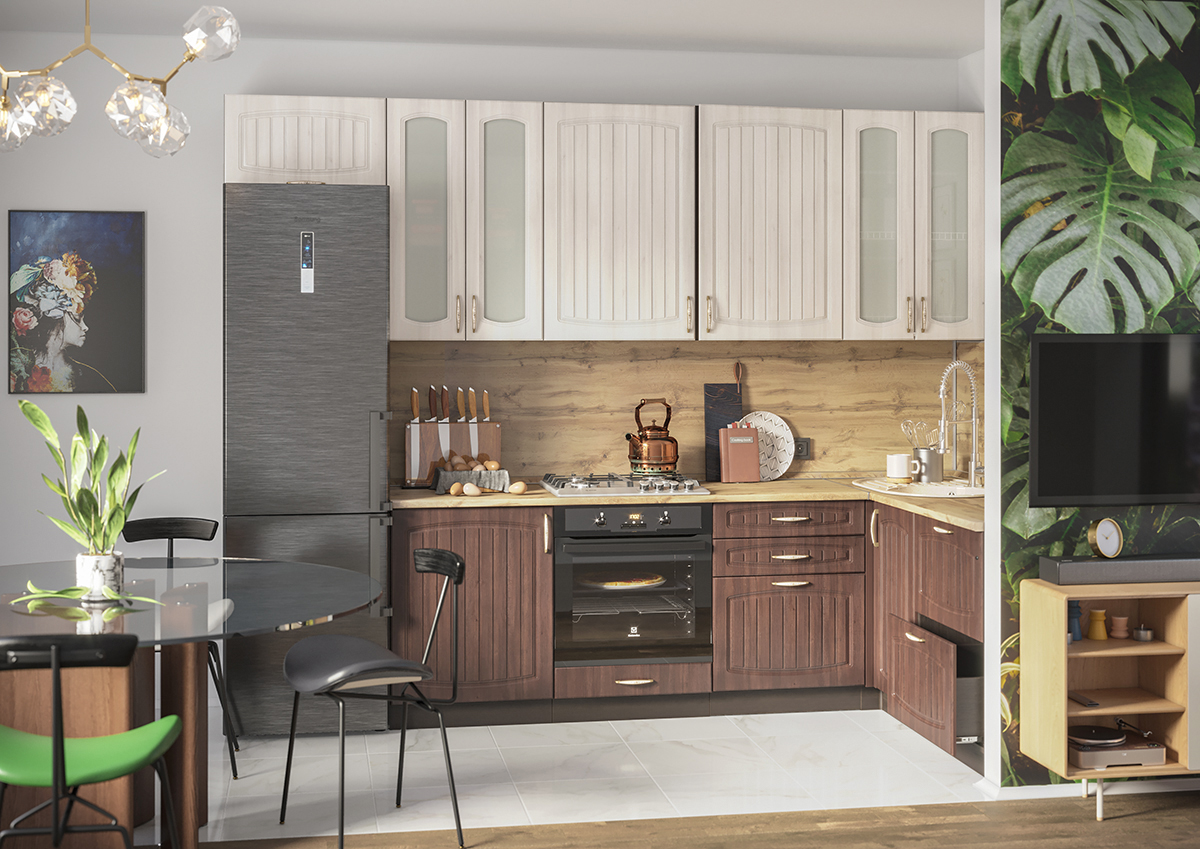 

Кухня "Гренада" Венге/Сандал и Бразильский орех 2.4х1.6 м