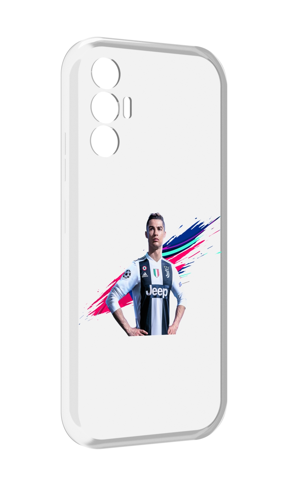 

Чехол MyPads fifa-Криштиану-Роналду мужской для Tecno Pova 3, Прозрачный, Tocco