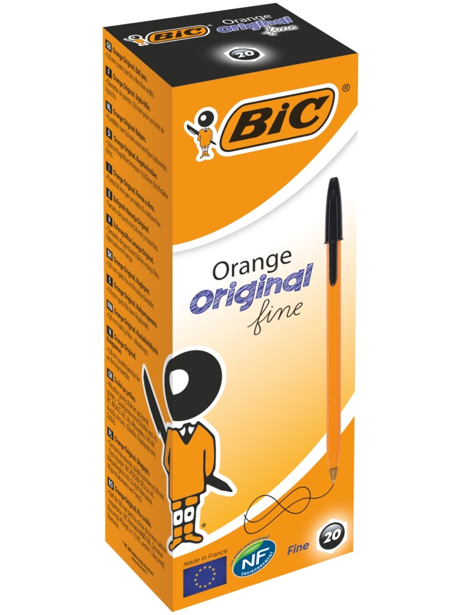 

Набор ручек шариковых BIC Orange 8099231, черные, 0,32 мм, 20 шт.