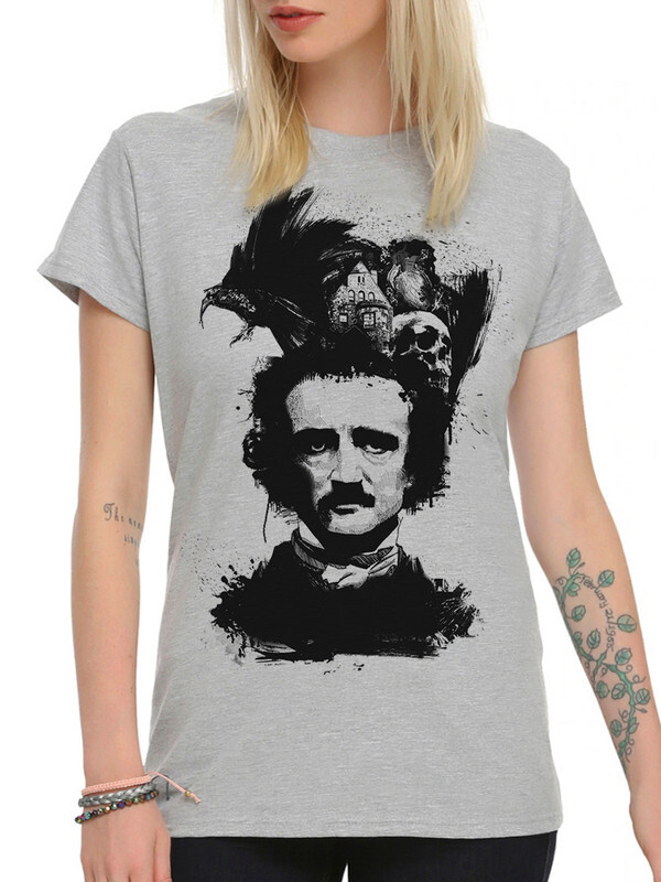 

Футболка женская DreamShirts Studio Эдгар Аллан По 225-edgarallanpoe-1 серая S, Серый, Эдгар Аллан По 225-edgarallanpoe-1
