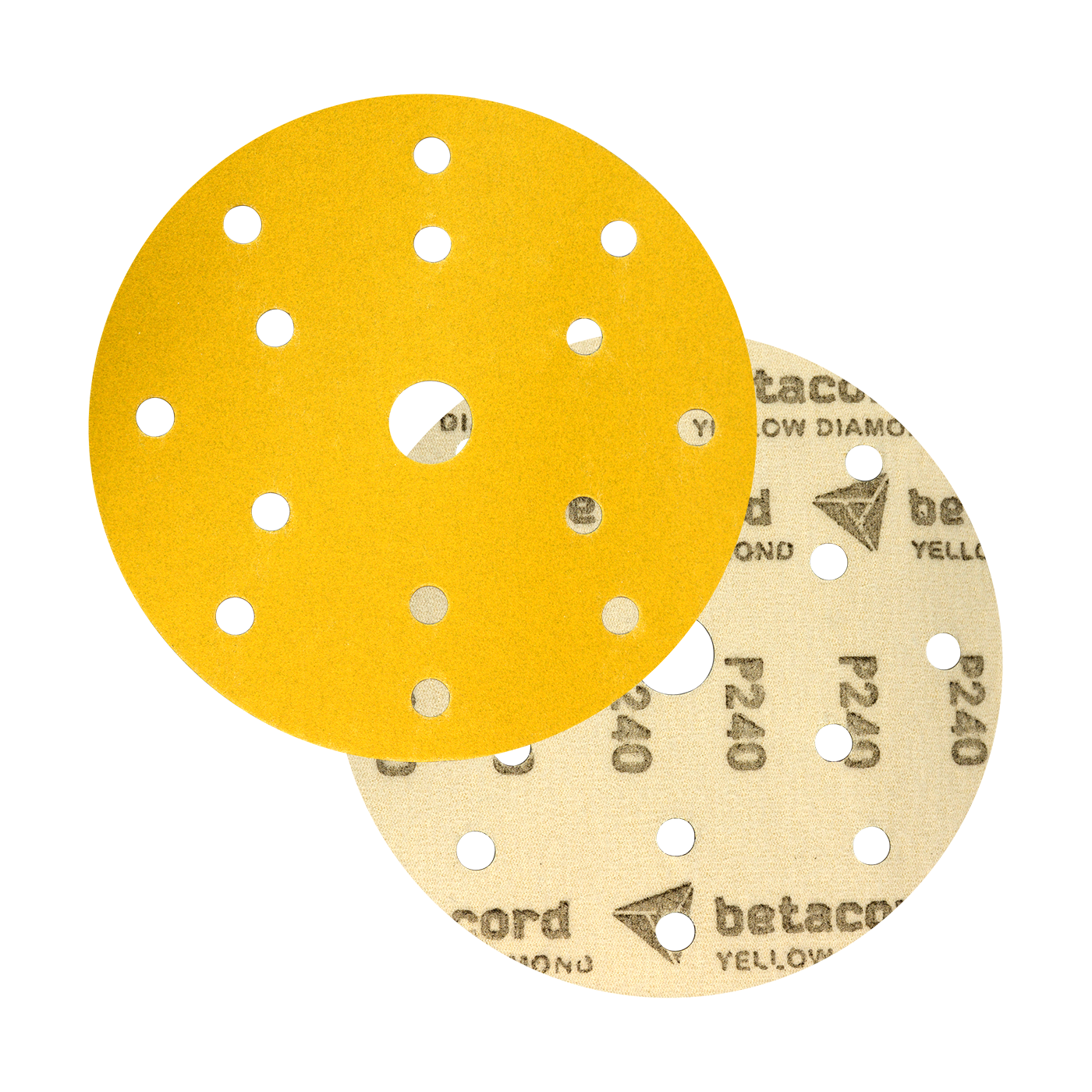 

Абразивный круг Betacord Yellow Diamond P240 на бумаге D150 мм / 15 отв. (100 шт.)